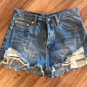 Frayed shorts